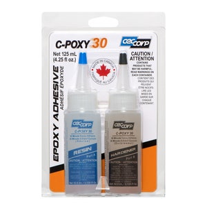 CECCORP Epoxy Glue C-POXY 30  (4.25 Oz Combined) – 2 Part 30-Minute, Epoxy Adhesive
