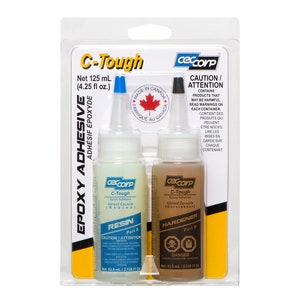 CECCORP Colle époxy haute performance C-Tough (4,25 oz ensemble) - 2 composants, adhésif époxy