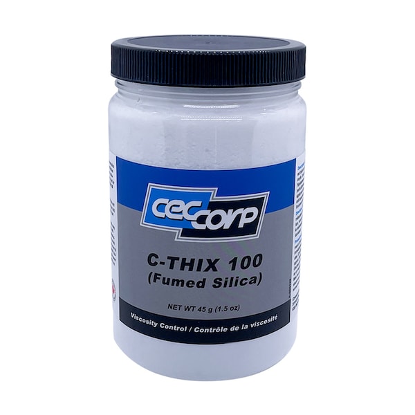 Fumed Silica C-THIX 100 by CECCORP (1 Quart / 946 mL) – Extremely Fine, Hydrophobic, Amorphous White Powder with Very High Purity
