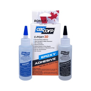 CECCORP Epoxy Glue C-POXY 30 (8.5 Oz Combined) – 2 Part, 30-Minute Epoxy adhesive