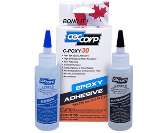 Epoxy Adhesive C-POXY 30 by CECCORP (8.5 Oz Combined) – 2 Part, 30-Minute Epoxy Glue