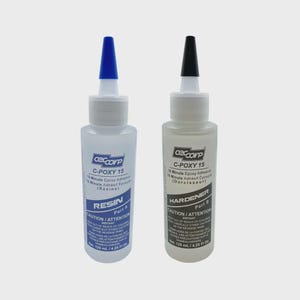 Colle époxy CECCORP C-POXY 15 (4,25 oz ensemble) - 2 composants, adhésif époxy