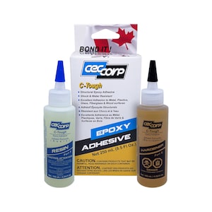 CECCORP Epoxy Glue C-Tough (8.5 Oz Combined) – 2 Part, Epoxy Adhesive