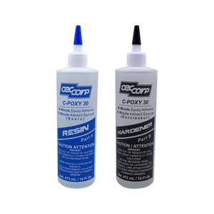 CECCORP Epoxy Glue C-POXY 30  (32 Oz Combined) – Medium Setting Cure, Clear Epoxy Glue, General Purpose, 30 Minute , Epoxy adhesive