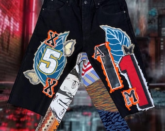 Pantalones cortos vaqueros de diseño personalizado, confeccionados a medida.