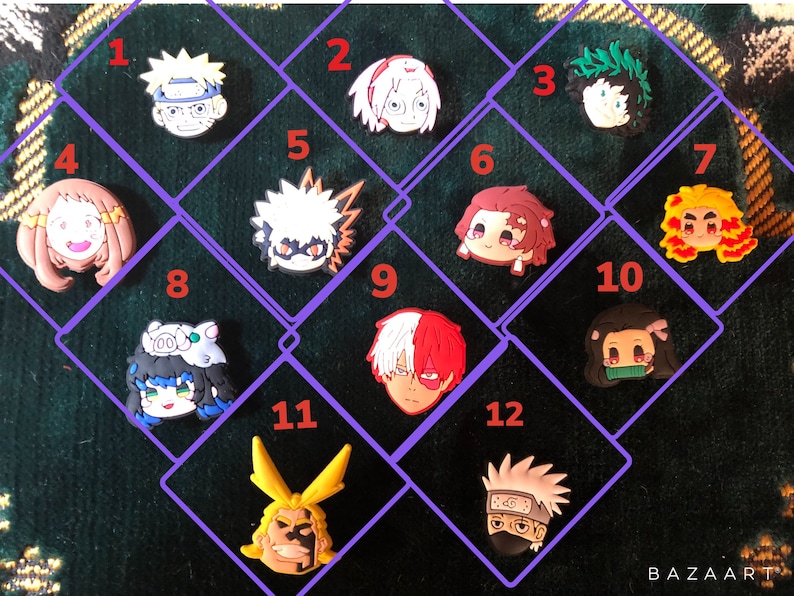 Anime Charms Etsy
