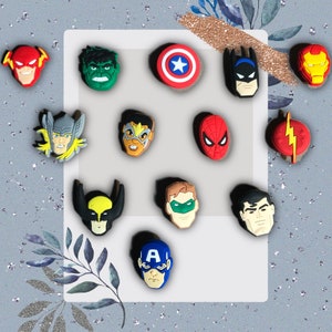 Superhero Croc Charms