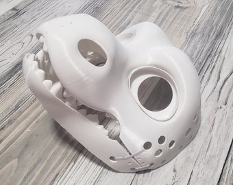 3D printed round dragon fursuit headbase [Made to order]
