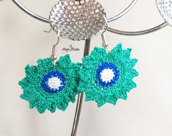 Boucles d'oreilles en crochet