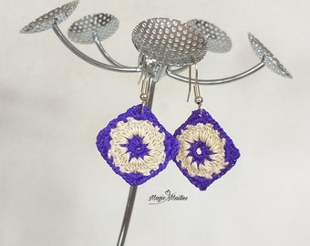 Boucles d'oreilles en crochet