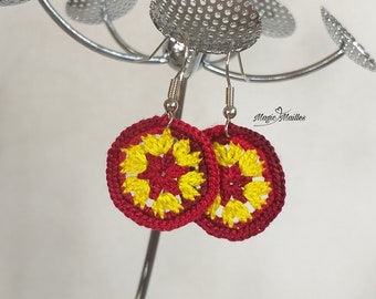 Boucles d'oreilles en crochet