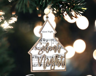 Church Music Ornament // Christmas Songs // Music Ornament // Spiritual Church Reader Gift // Ornaments for Christmas