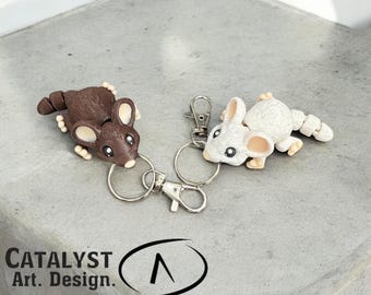 3D Printed Articulated Mouse: Unique Desk Pet or Keychain
