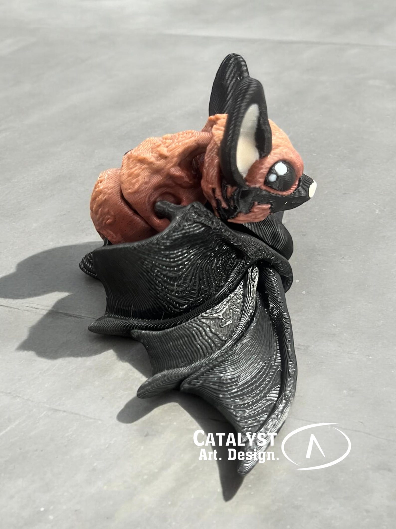 3D Printed Articulated Bat Fidget: Unique Desk Pet Toy - Etsy