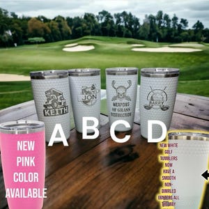 Golf Tumbler, Golf Dimple Tumbler, Men&#39;s Golf Tumbler, Ladies Golf Tumbler, golf humor, golf personalized gift, golf lover gift, tournament