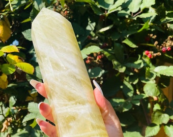 XL Yellow Citrine Tower, Citrine Crystal Tower, Statement Piece, Citrine Point, Manifestation Crystal, Positive Energy Crystal