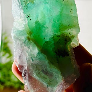 Fluorita cruda natural, HERMOSO cristal de fluorita, cristal de fluorita cruda, trozo de fluorita, fluorita cruda de alta calidad, decoración del hogar, regalo de cristal