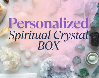 PERSONALIZED Spiritual Crystal Box, Message in a Crystal Box, Healing Crystals, Message from your Spirit Guides, Sacred Intuition Box