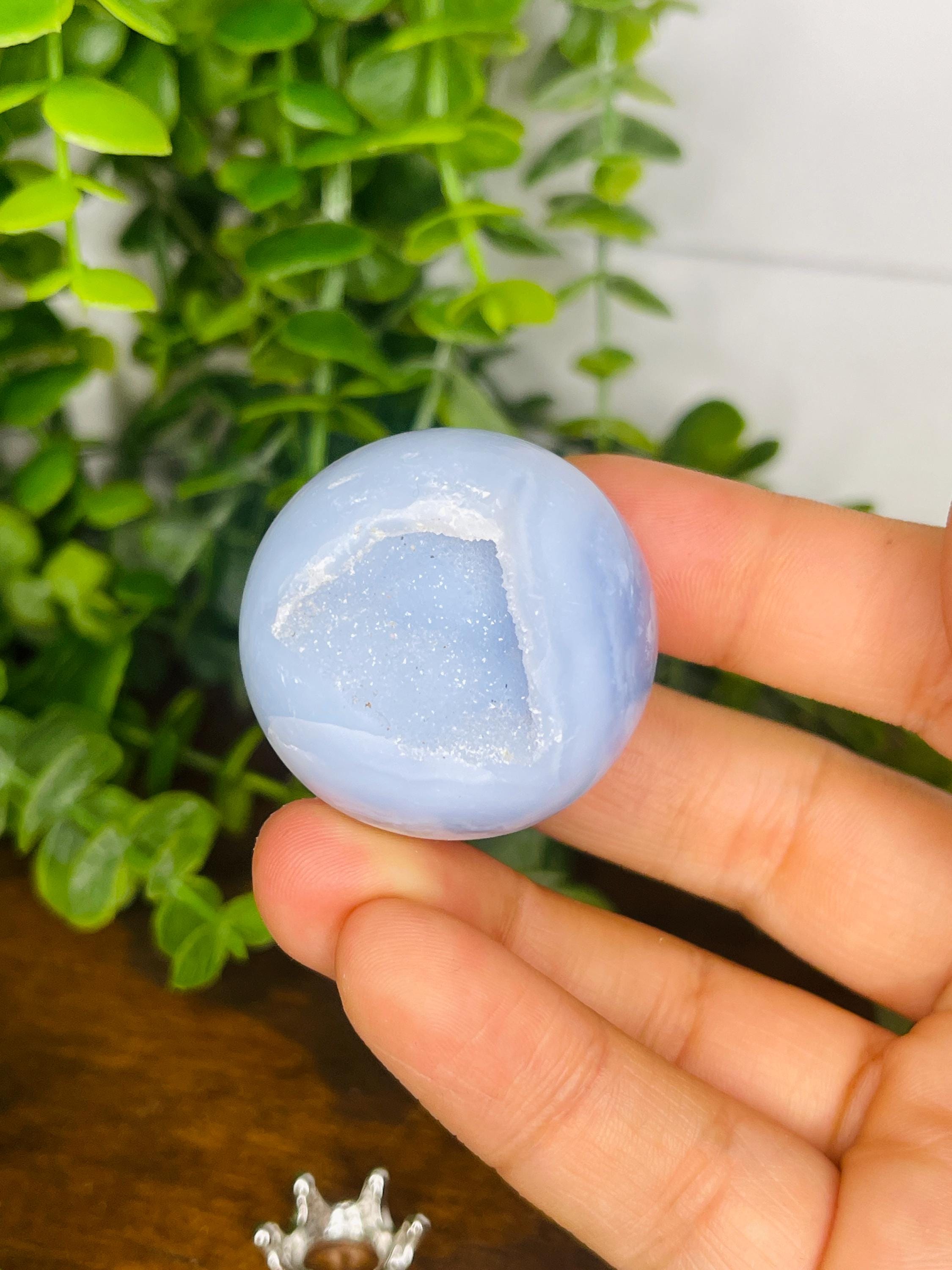 Blue chalcedony sphere - Etsy 日本
