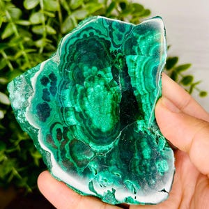 GORGEOUS Malachite Slab, High Quality Natural Malachite, Druzy Malachite Slab, Malachite Crystal, Heart Chakra, Home Decor, Meditation Tool