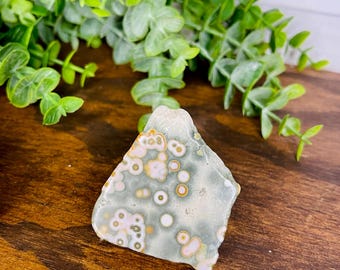 RARE Druzy 8th Vein Ocean Jasper Freeform, Ocean Jasper 8th vein Freeform Joy, harmony, and positive energy, Crystal Freeform, Crystal Decor