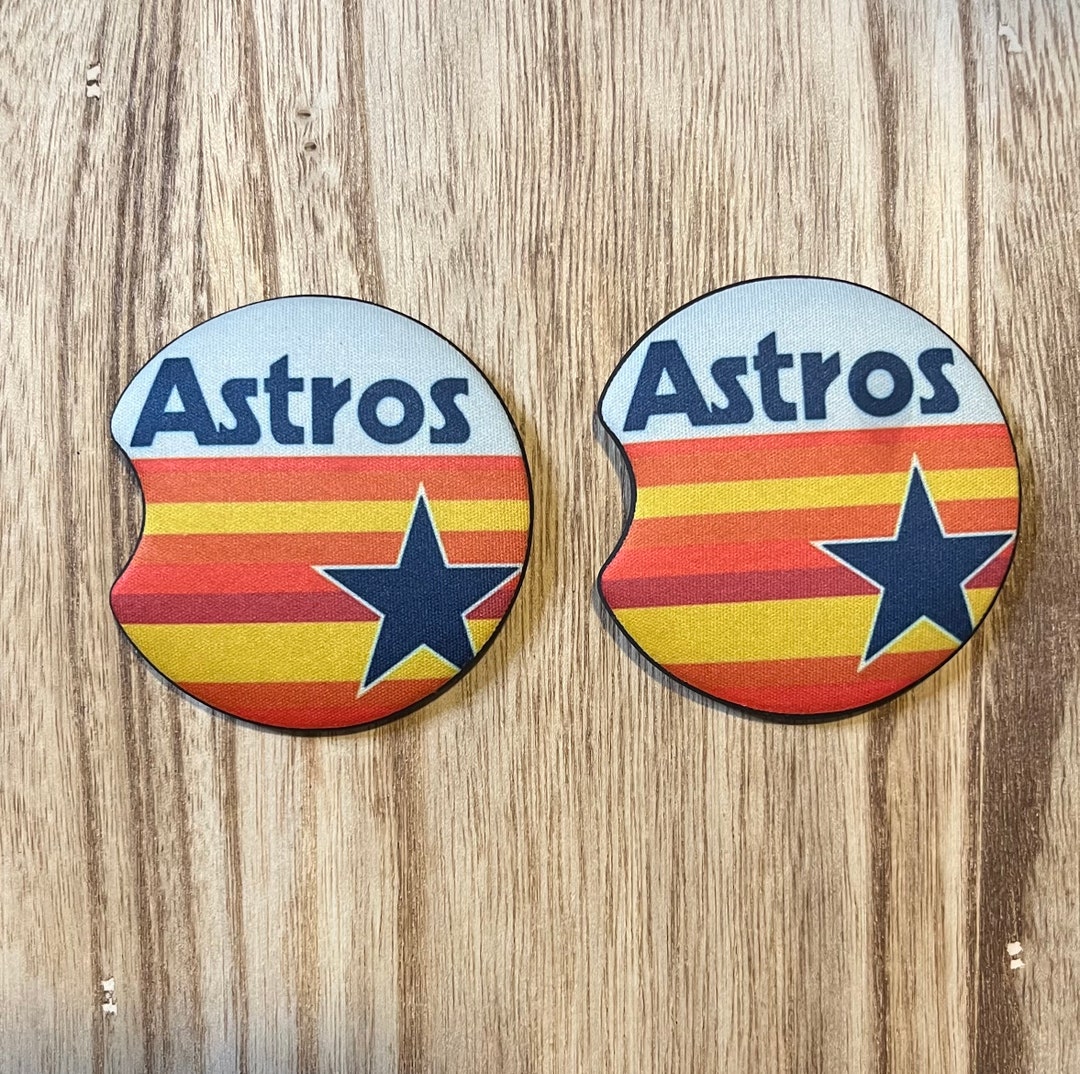 Houston Astros Retro Car Coasters Etsy