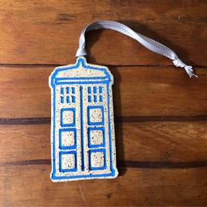 Ceramic TARDIS Doctor Who Inspired Ornament