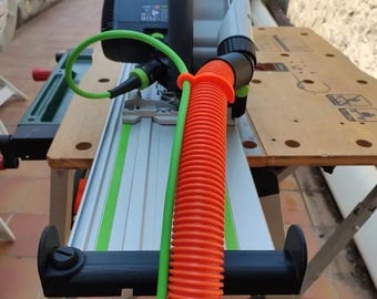 Cord and Hose Deflector Compatible with Festool Track Saw Guide Rails