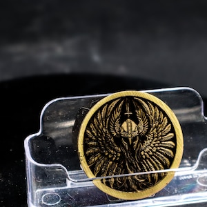 Custom Engraved Brass Challenge Coin: Personalized Keepsake Gift