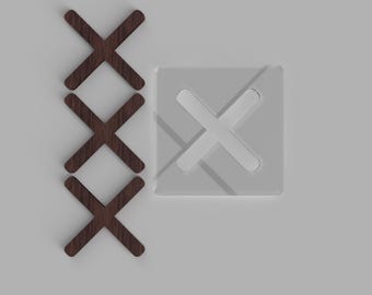X Stitch Inlay Template Kit, Acrylic Router Jig with Walnut, Maple and Cherry Keys for Live Edge Slabs and Epoxy Tables