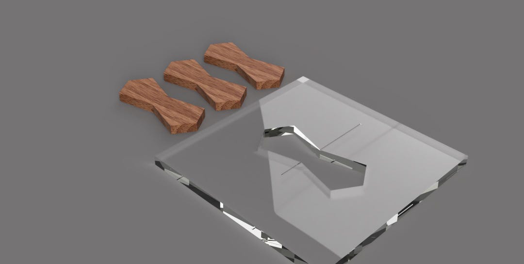 Octagon Router Octagon Inlay Template Acrylic Router Jig Modern Geometric Stitch Key ...