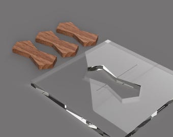 Octagon Inlay Template Kit, Acrylic Router Jig with 3 Hardwood Keys