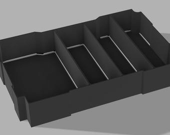 Large Organizer Inserts Compatible with Festool Systainer, 163 x 53 x 44 mm Tool Storage Bins, Single or Set