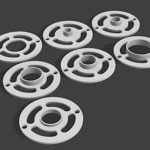 Festool OF900/OF1000/OF1010/1400 Slot-Fit Template Rings Set: 13mm-40mm Diameter