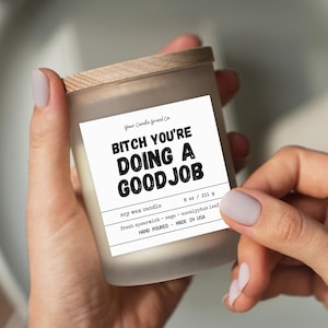 Funny Candle Label, Candle Label Template, Candle Label Template Editable, Candle Label Template Canva, Candle Jar Label Template