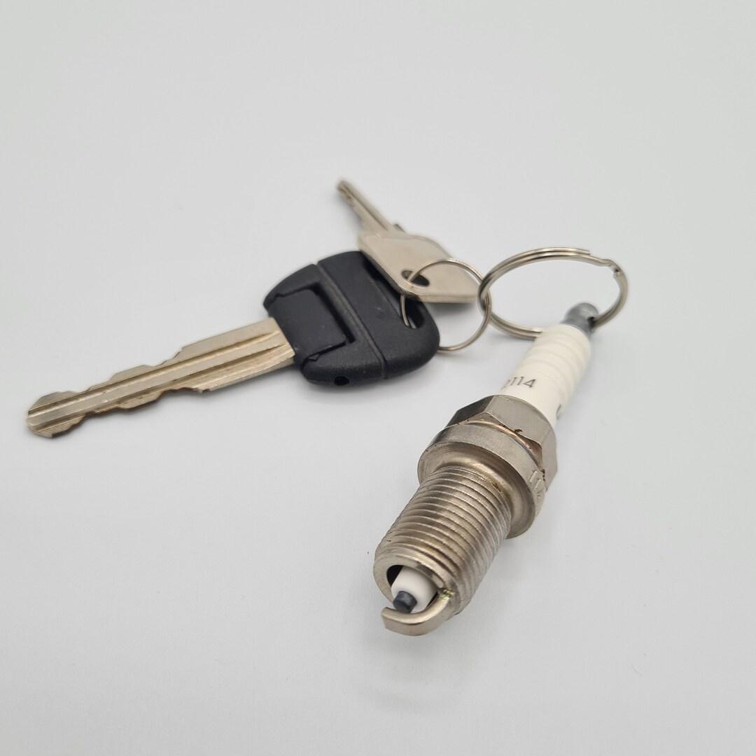 Spark Plug Keyring Petrol Car Engine Spark Plug Handmade Into Etsy UK