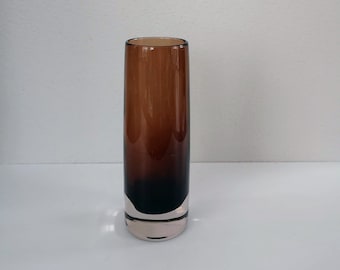 1960s Tamara Aladin glass vase | Design for Riihimaki Lasy Oy Finland | Scandinavian glass | Crystal | Mid-century design