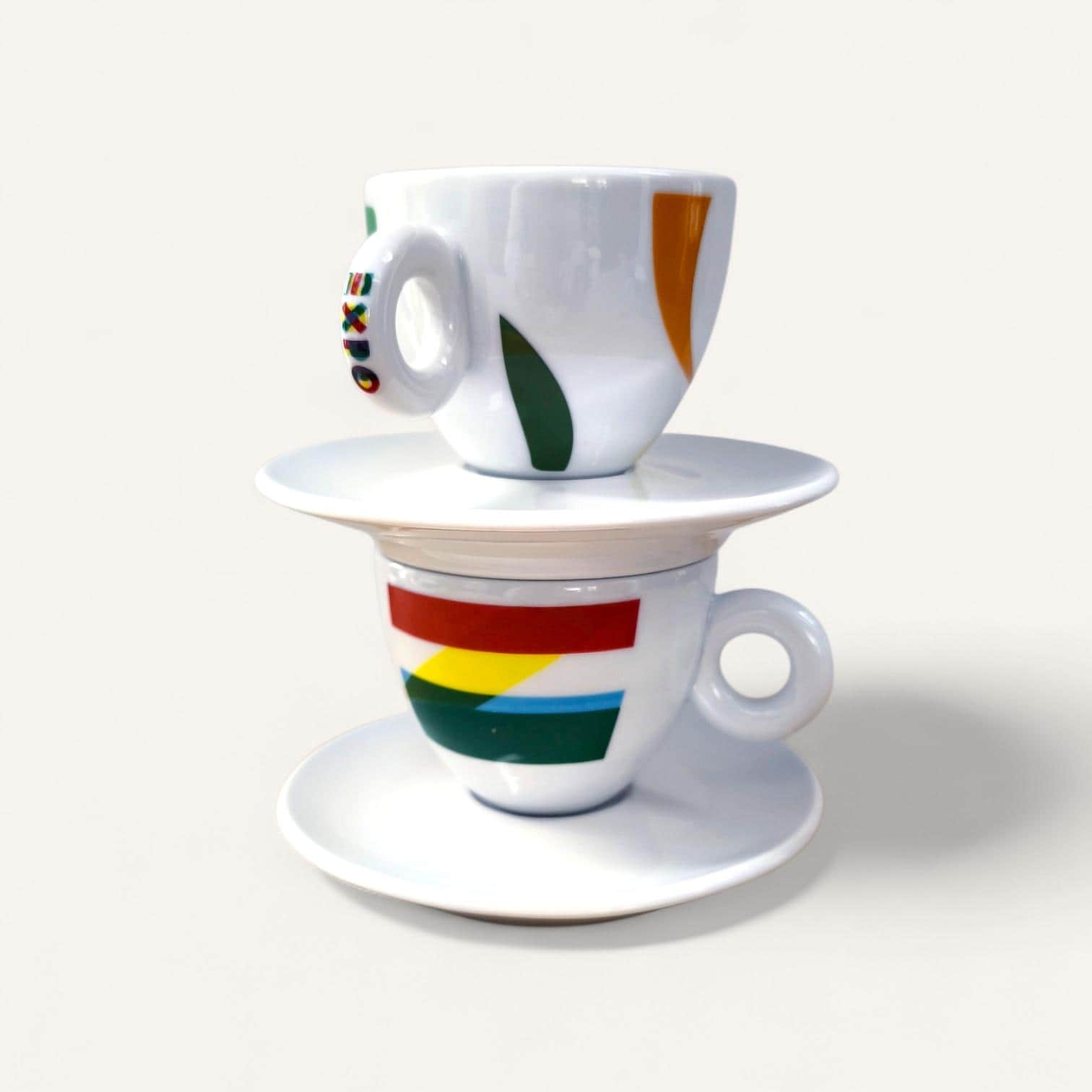 Illy Art Collection コーヒーまたはカプチーノマグカップ 2個セット 