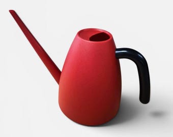 Vintage Elho Neptune vattenkanna – Röd & Svart – Holländsk design – 1,5 liter – 90-tals retro