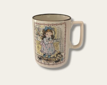 Vintage Holly Hobbie Coffee Mug | Design Sarah Kay | Sweet tea cup or coffee mug from the seventies