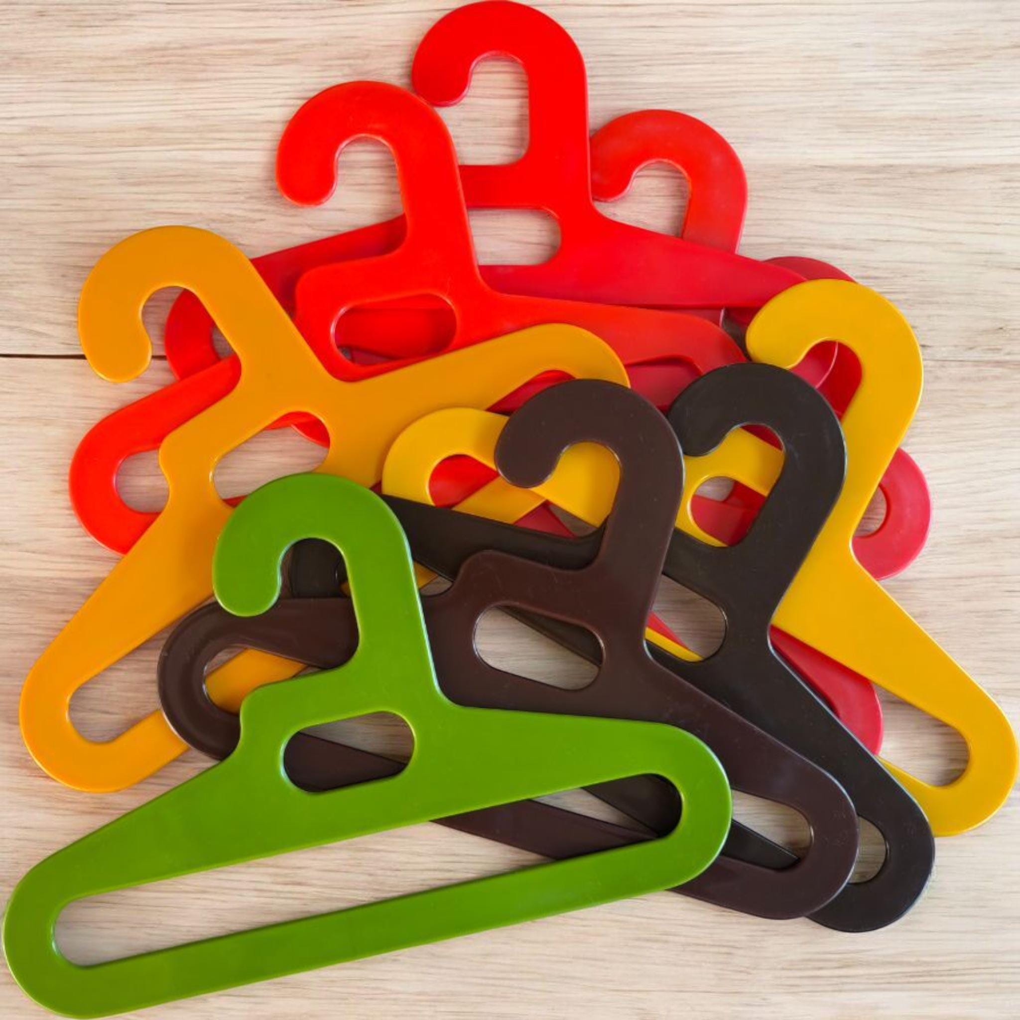 Vintage Space Age Plastic Clothes Hangers Various Colors | Ingo