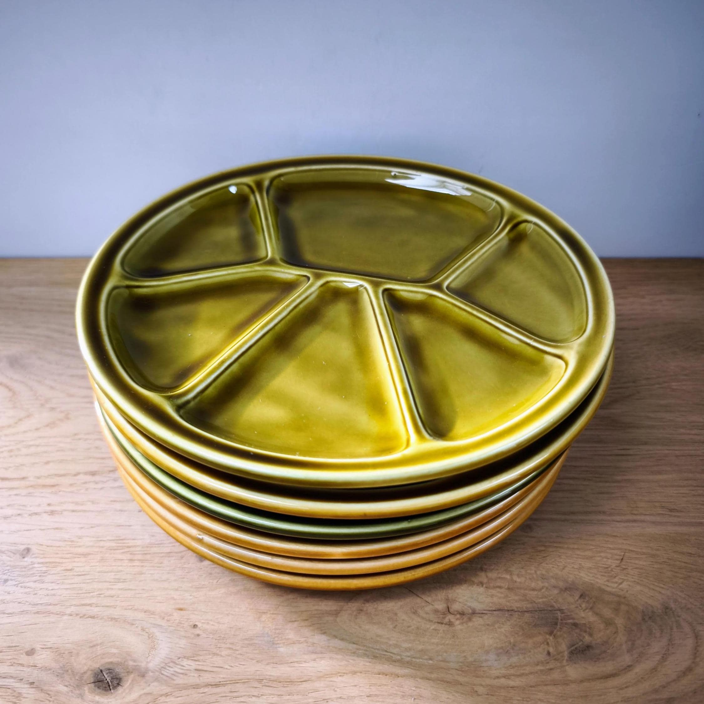 Gien fondue plates - Etsy 日本