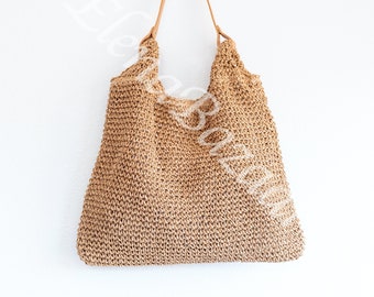 Women's Straw Weave Tote Bag, Hand Woven Bag, Fashion Casual Bag, Gift for Her, Women's Woven Bag, Straw Bag