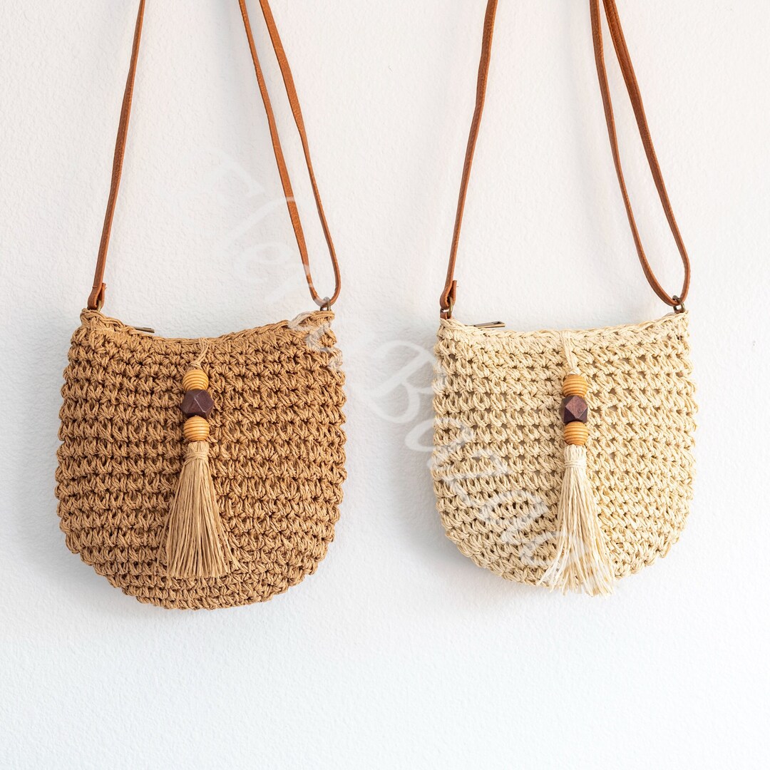 Women's Straw Weave Crossbody Bag Beach Crossbody Etsy