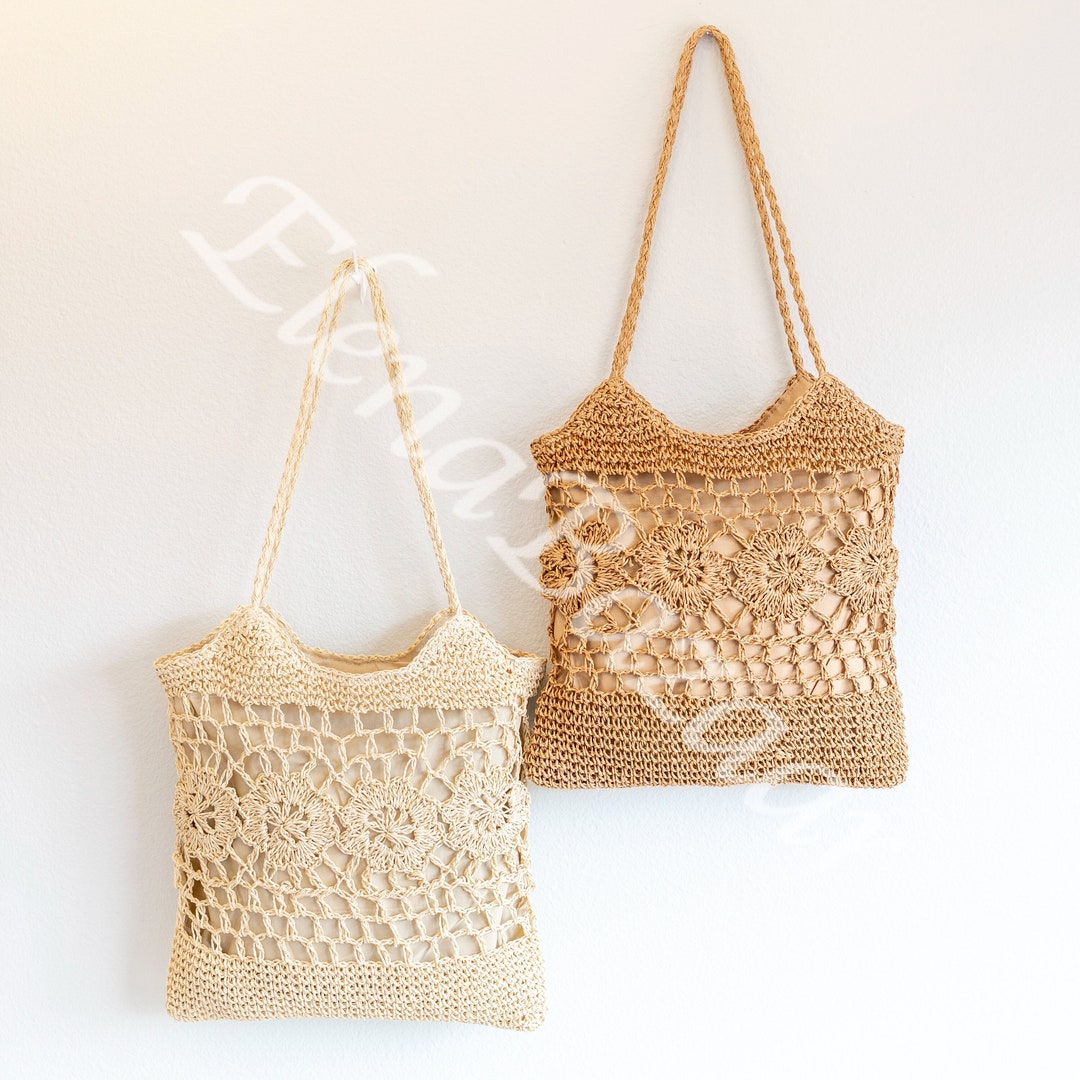 Woven Straw Tote Bag