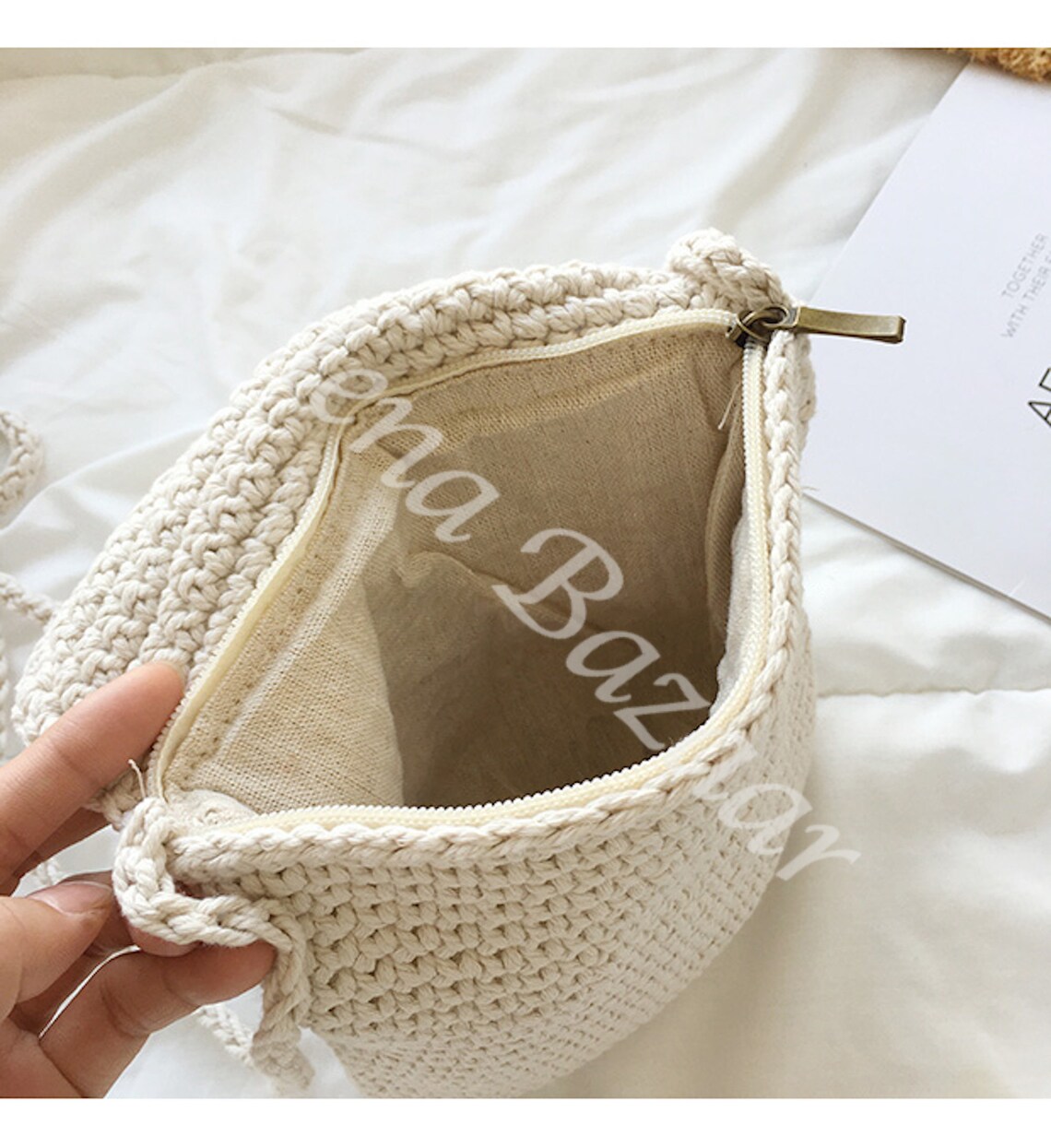 Handmade Crochet Mini Purse With Tassel Hand Woven Crossbody - Etsy
