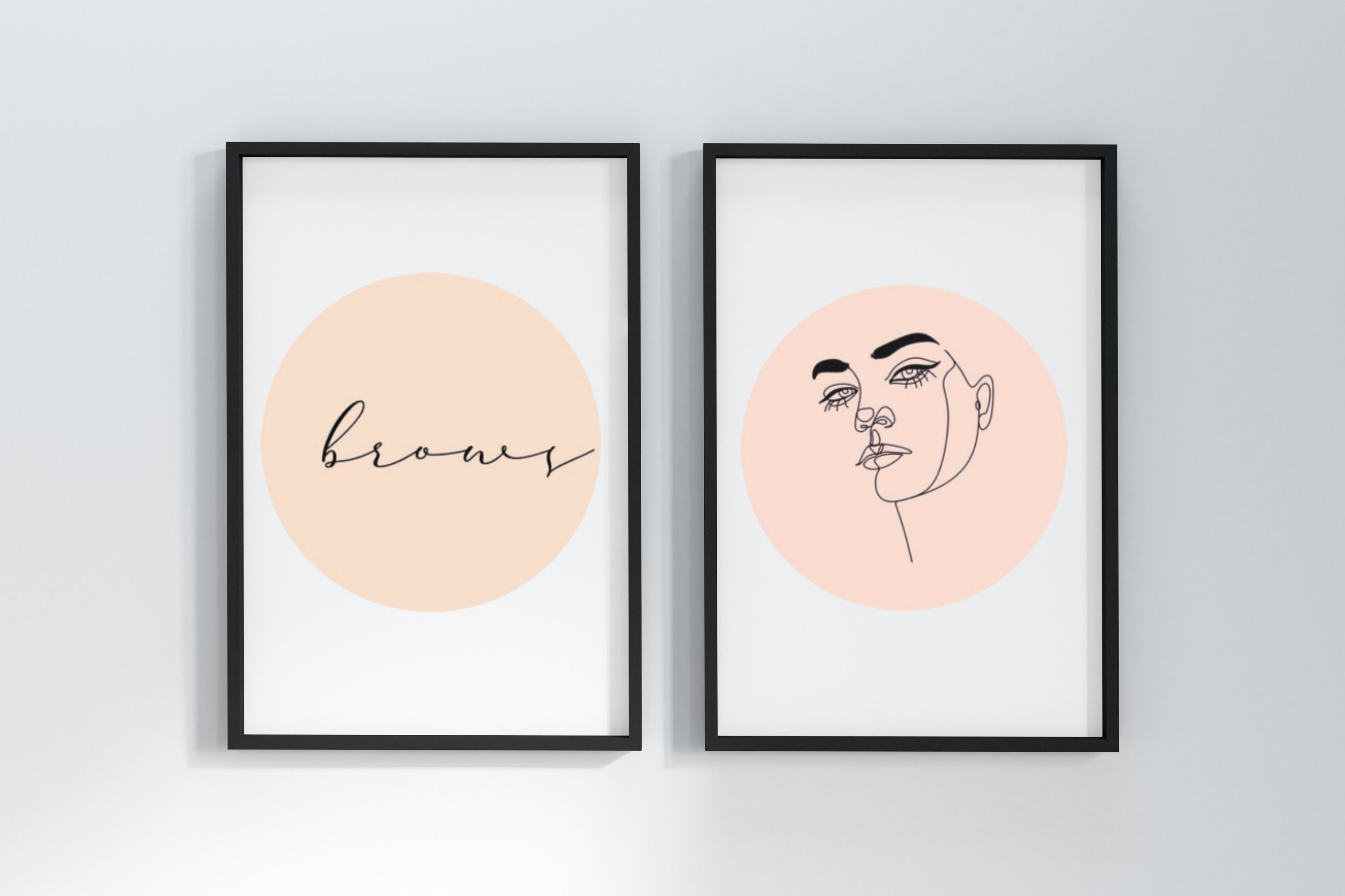 Abstract Wall Art for Beauty Rooms Makeup Artist Beauty Etsy