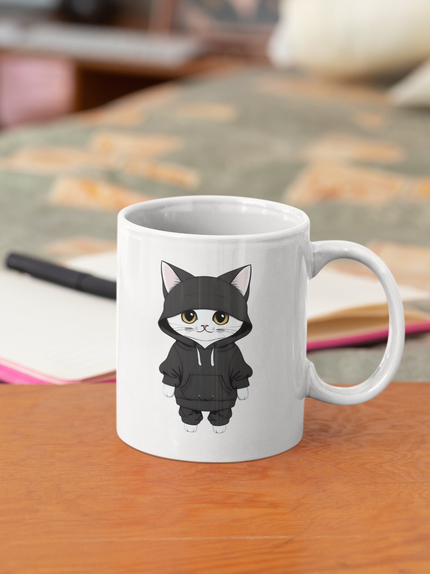 Cute Cat Hoodie Clipart, Cat PNG, Kitten Sublimation, Kitten Clipart ...