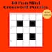 40 Fun 5x5 Mini Crossword Puzzles, Word Games, Mini Puzzle Games ...