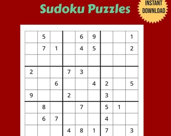 medium hard sudoku etsy australia
